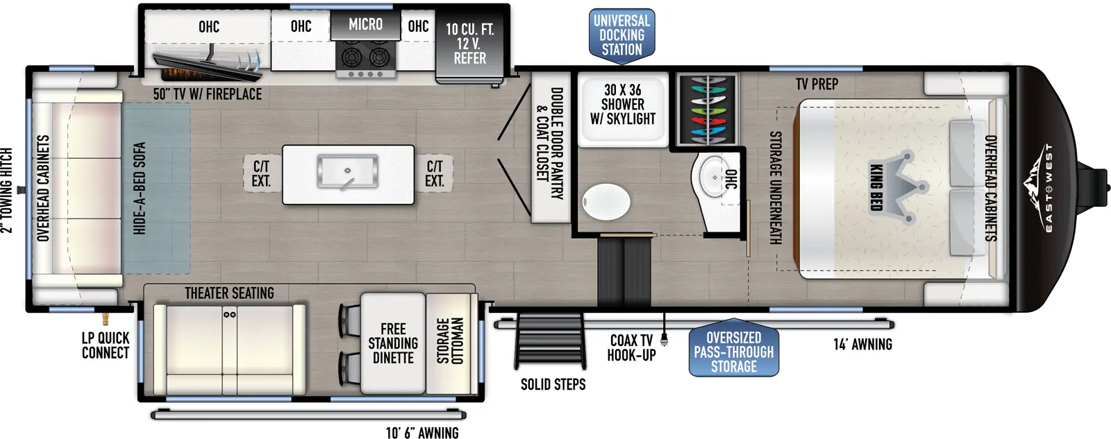 Blackthorn 28RL Floorplan